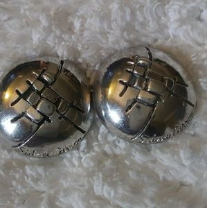 Sidney Carron Sterling Silver Plated Earrings